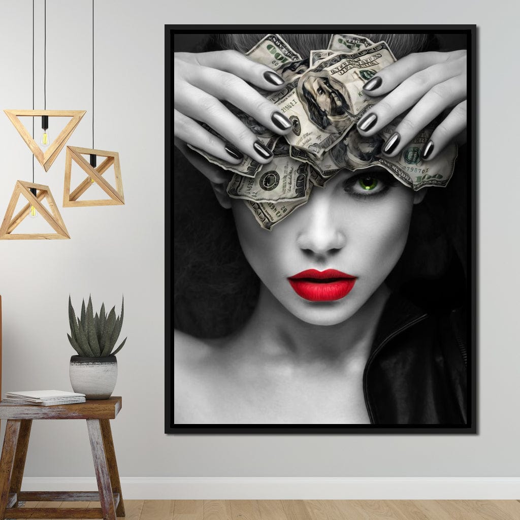 Mind On the Money Canvas Wall Art