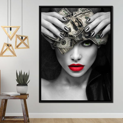Mind On the Money Canvas Wall Art