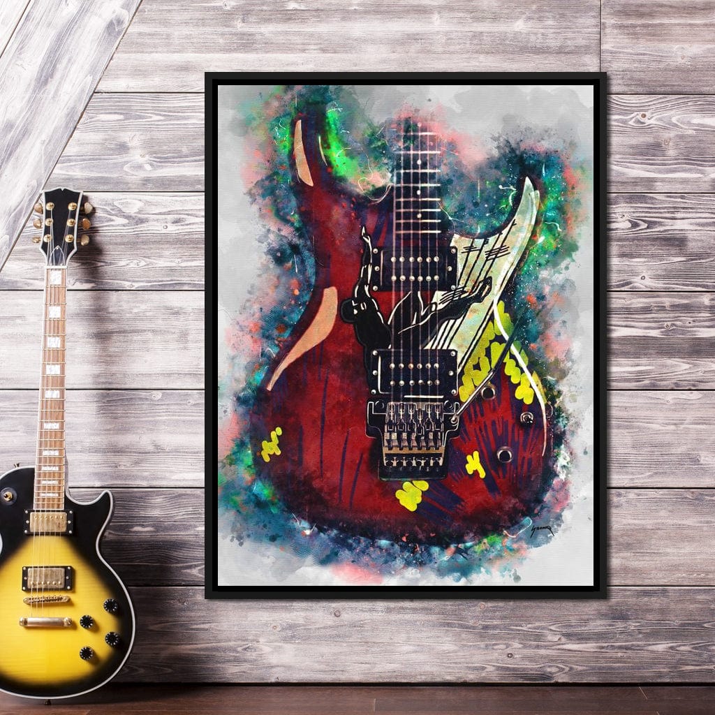 Joe Satriani's Guitar Canvas Wall Art