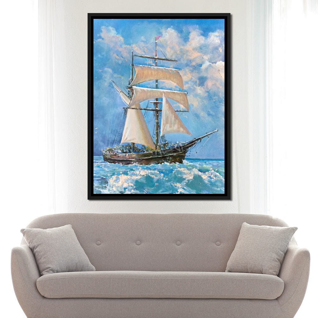White Sails Canvas Wall Art