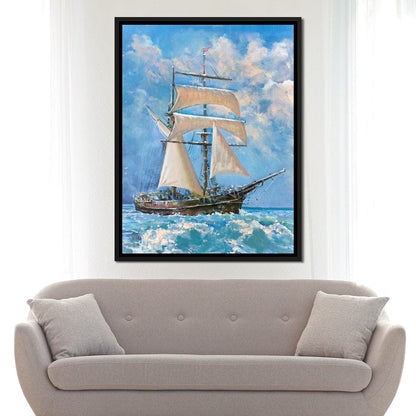 White Sails Canvas Wall Art