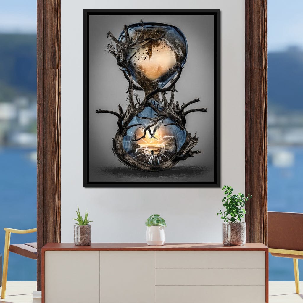 Hourglass Canvas Wall Art