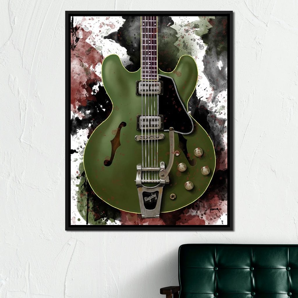 Chris Cornell's Electric Guitar Canvas Wall Art