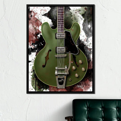 Chris Cornell's Electric Guitar Canvas Wall Art