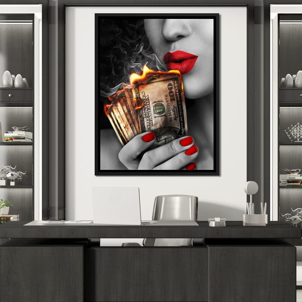 Flame Kissed Canvas Wall Art