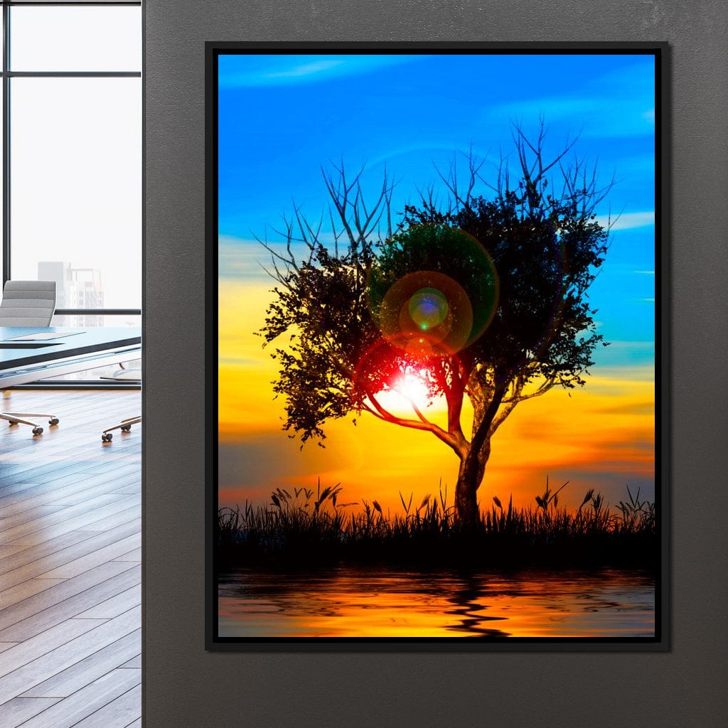 Colorful Sundown Canvas Wall Art