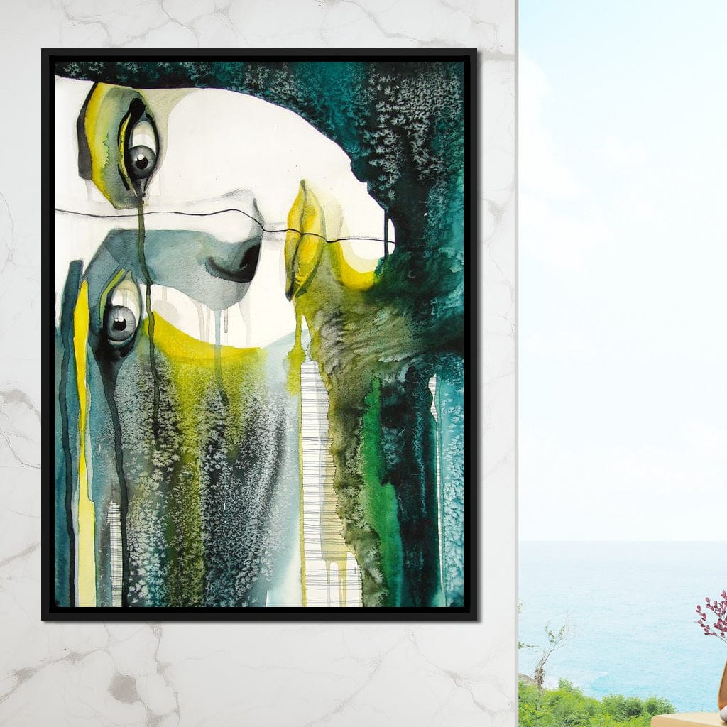Fading Face Canvas Wall Art