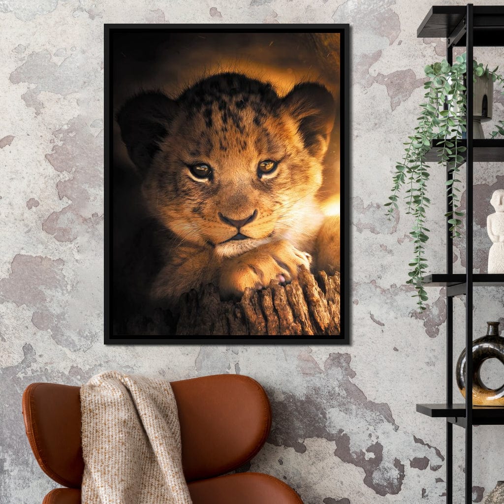 Lion Cub Canvas Wall Art