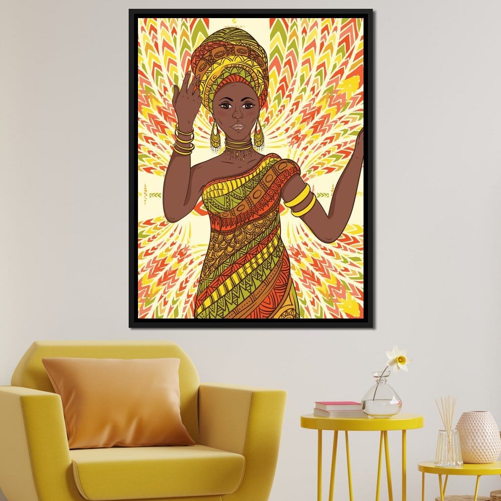 Beautiful Dancing Woman Canvas Wall Art