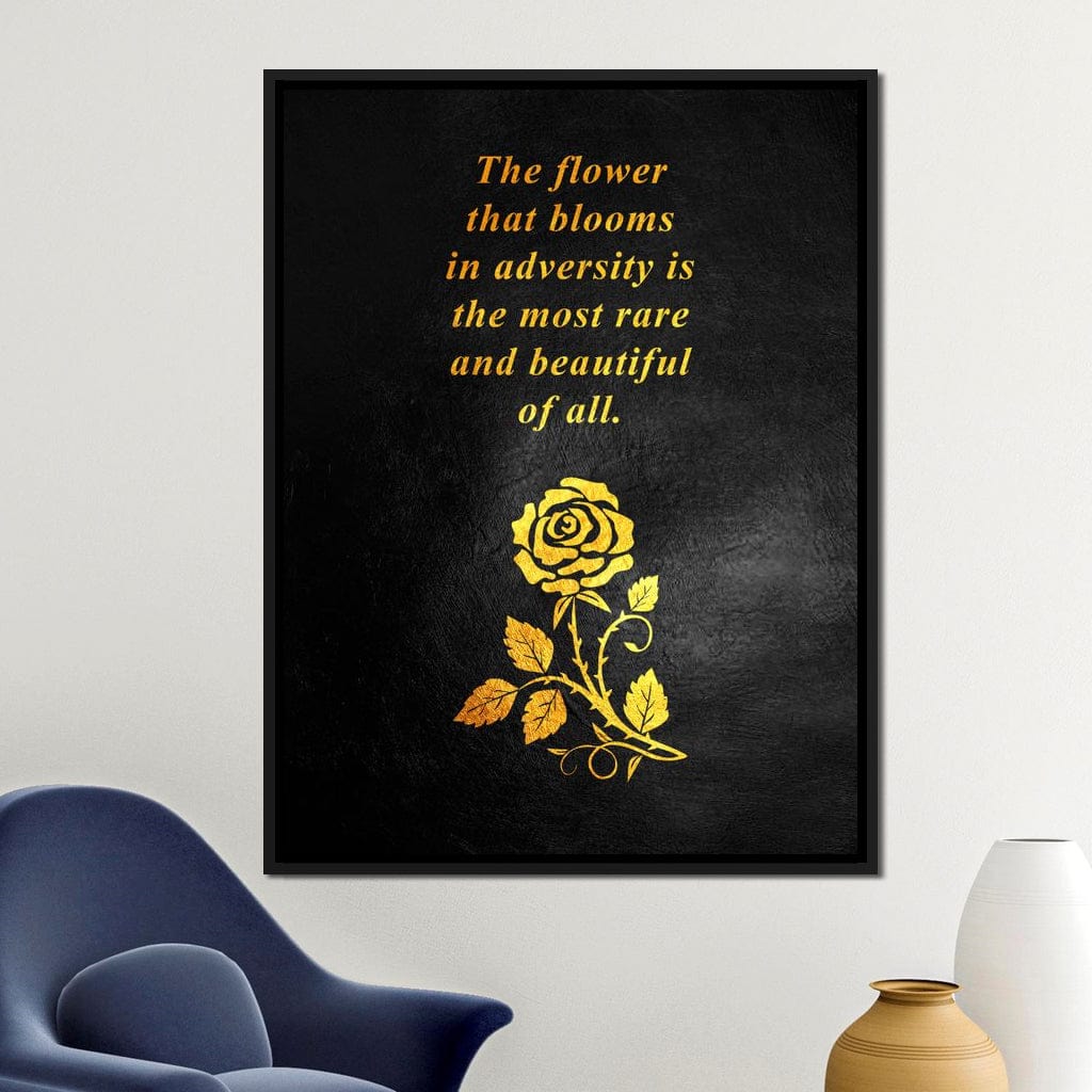 The Flower That Blooms Canvas Wall Art