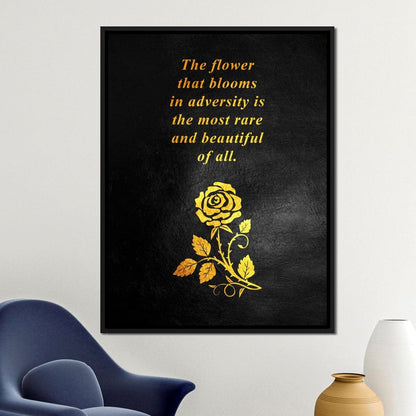 The Flower That Blooms Canvas Wall Art