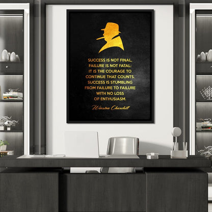 Winston Churchill Canvas Wall Art