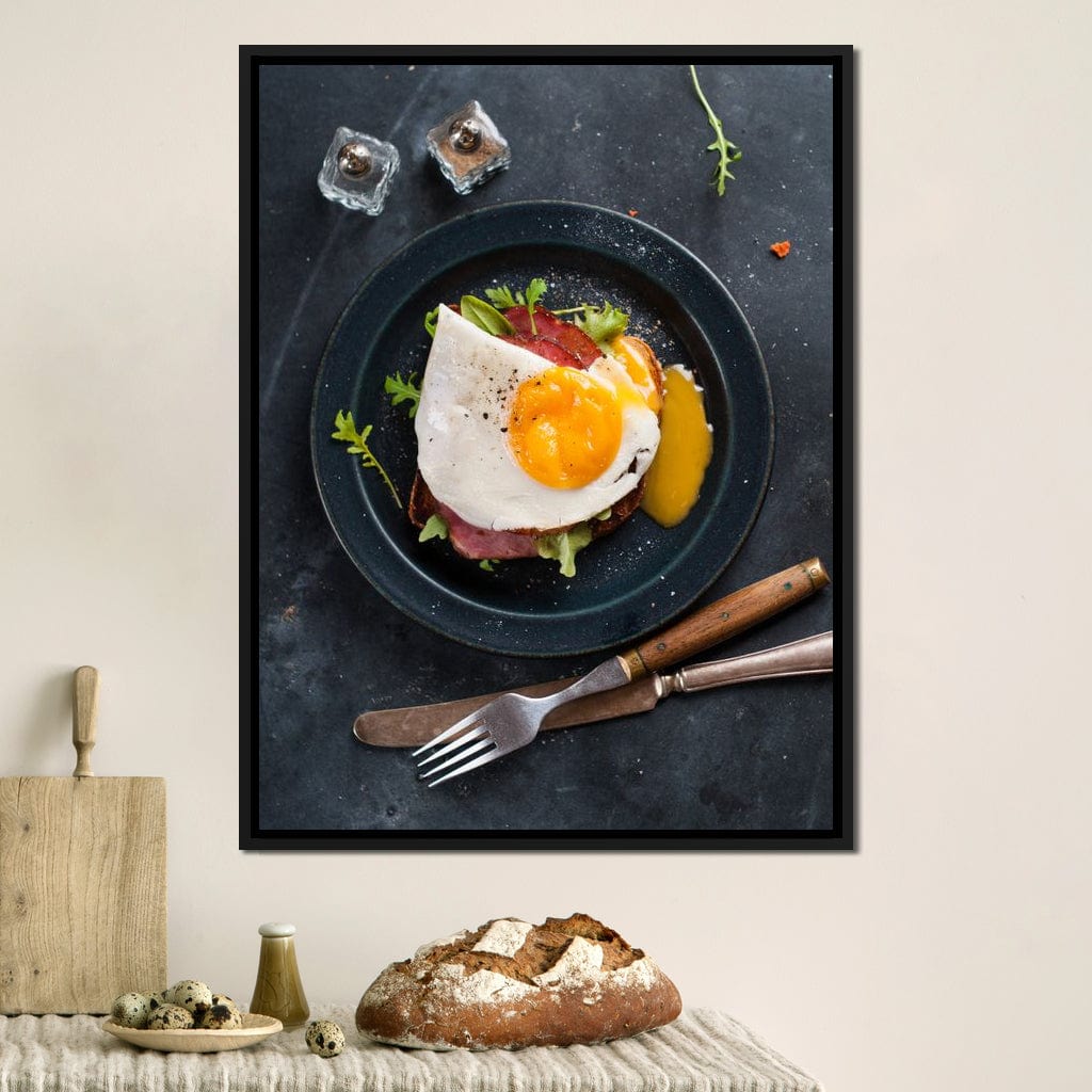 Breakfast Plate Canvas Wall Art