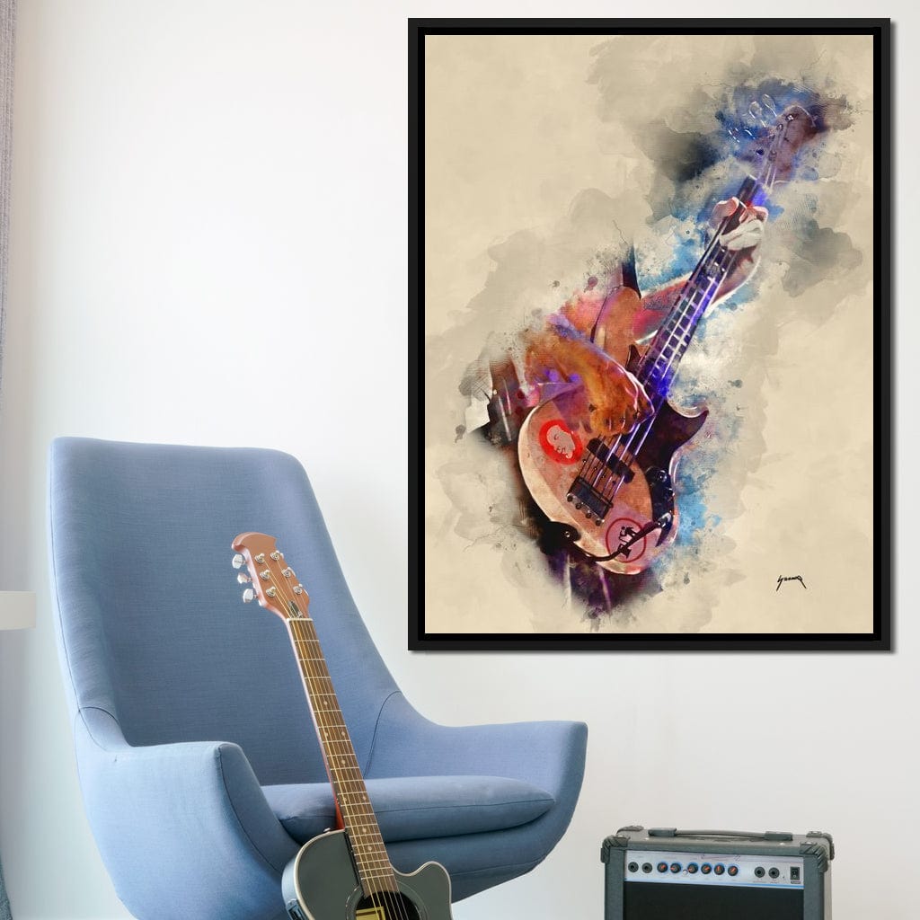 Flea's Bass Guitar Canvas Wall Art