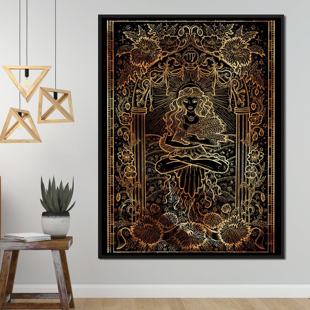 Zodiac sign Virgo Canvas Wall Art