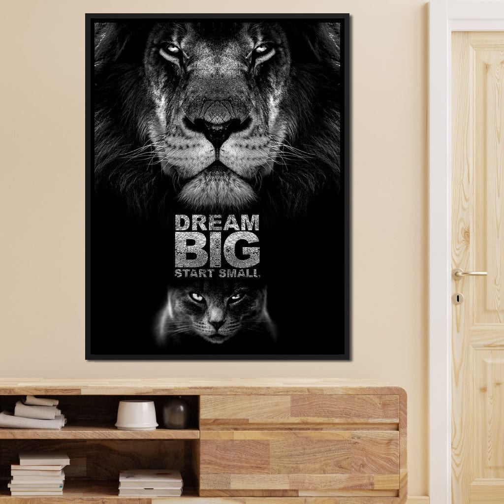 Dream Big Start Small Canvas Wall Art