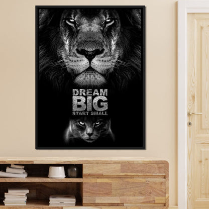 Dream Big Start Small Canvas Wall Art
