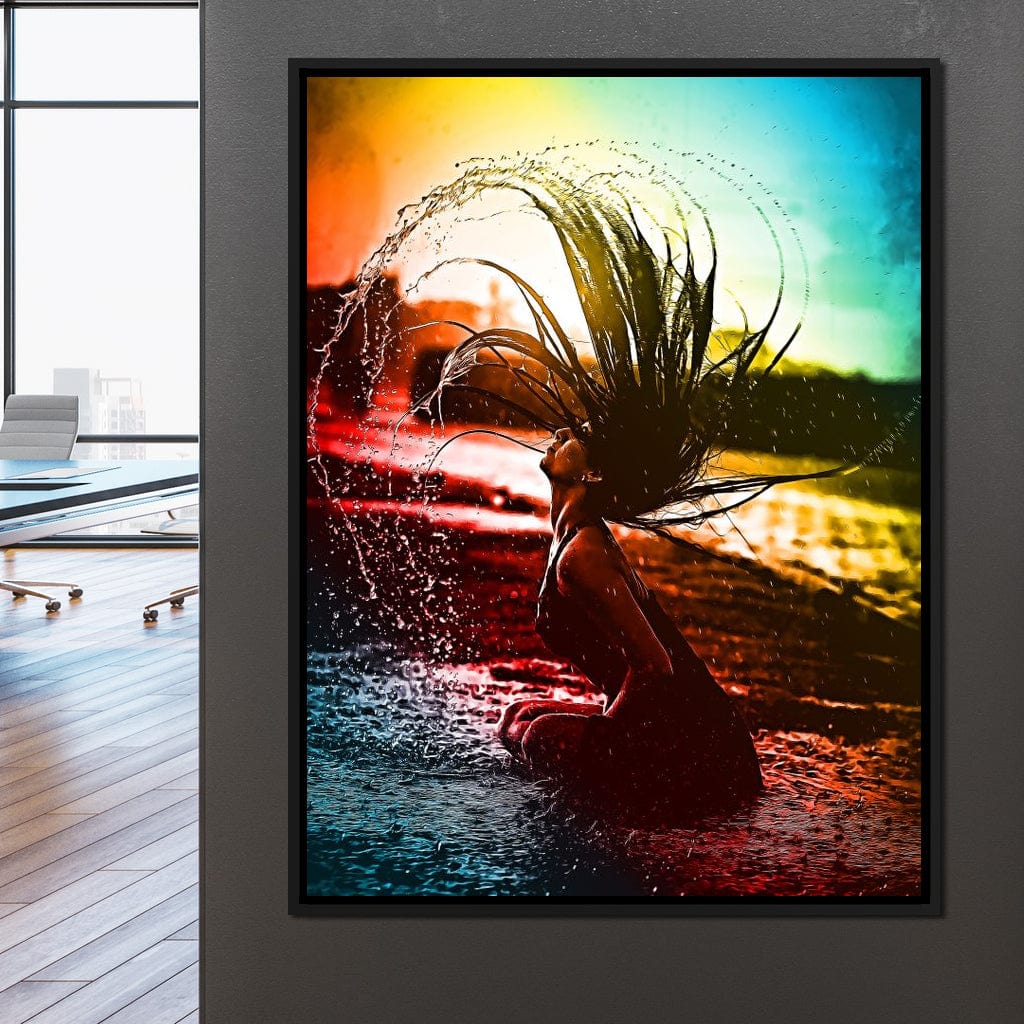 Neon Summer Days Canvas Wall Art