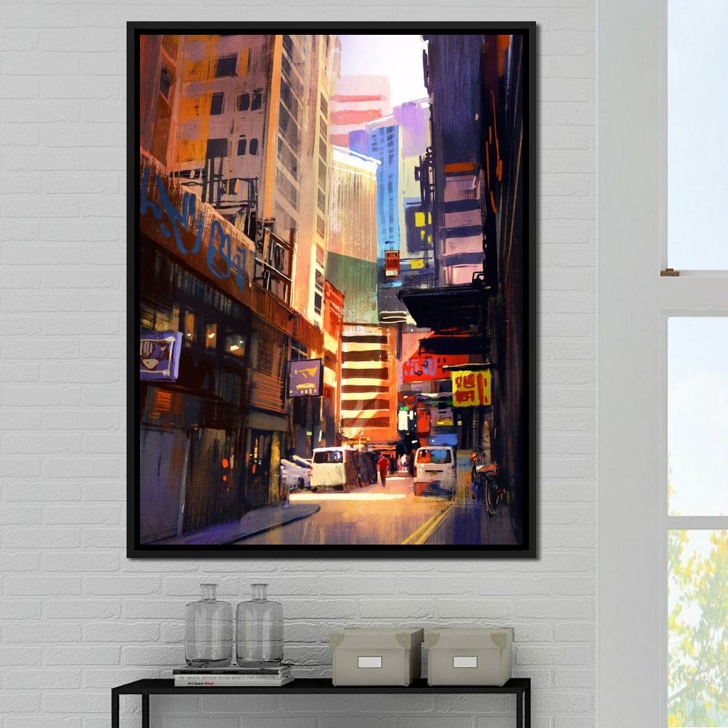 Hemererae Market Canvas Wall Art