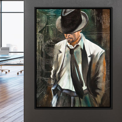 Stylish Man Canvas Wall Art