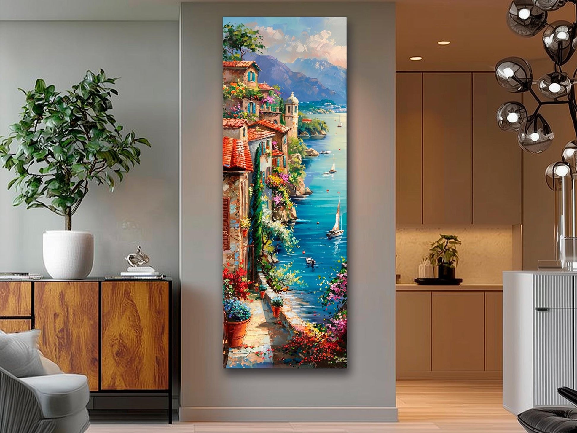 Lake Como Canvas Print – Framed Canvas Art | Italy Wall Art, Ready to Hang