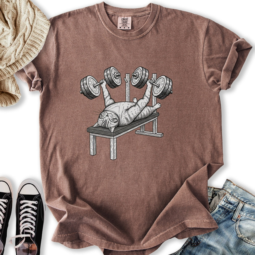 Bench Press Cat Relaxed Tee