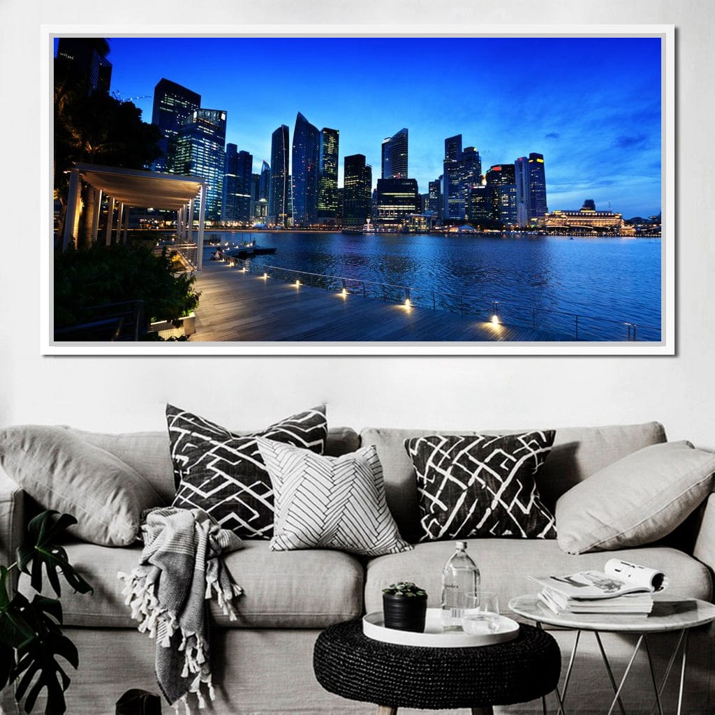 Singapore Skyline Canvas Wall Art