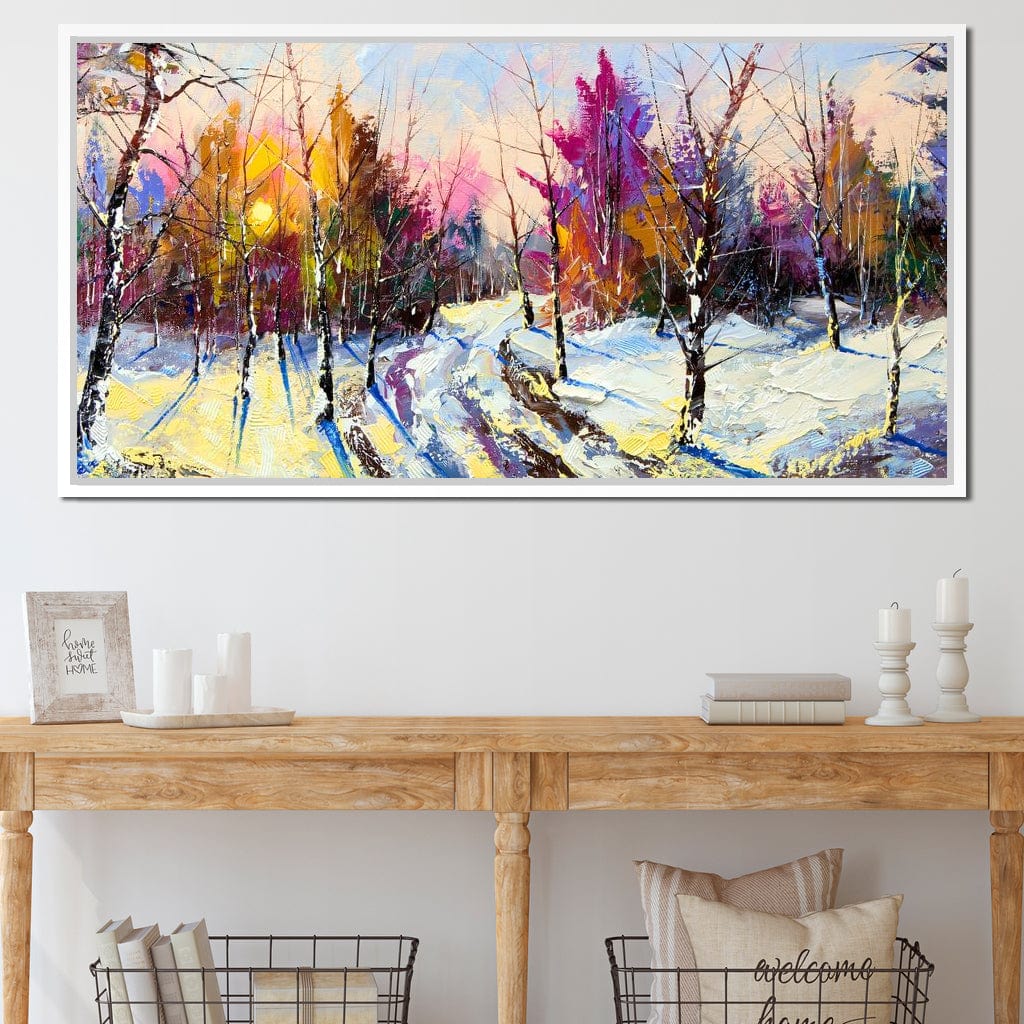 Winter Wood Canvas Wall Art