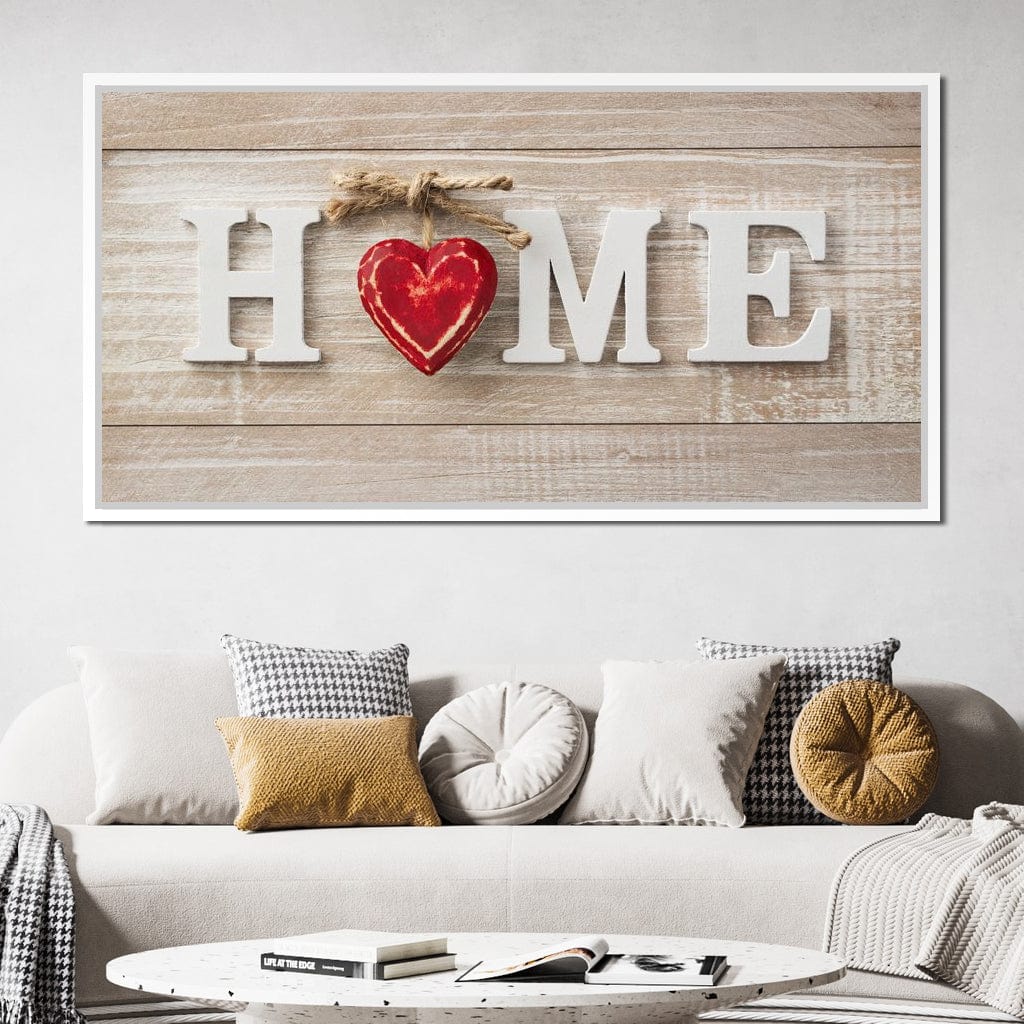 Home Is Where The Heart Is Canvas Wall Art