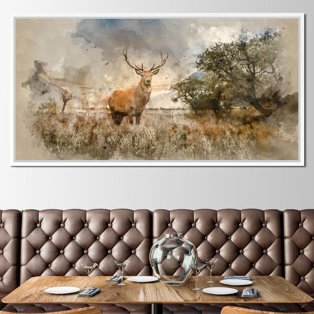 Red Deer Canvas Wall Art