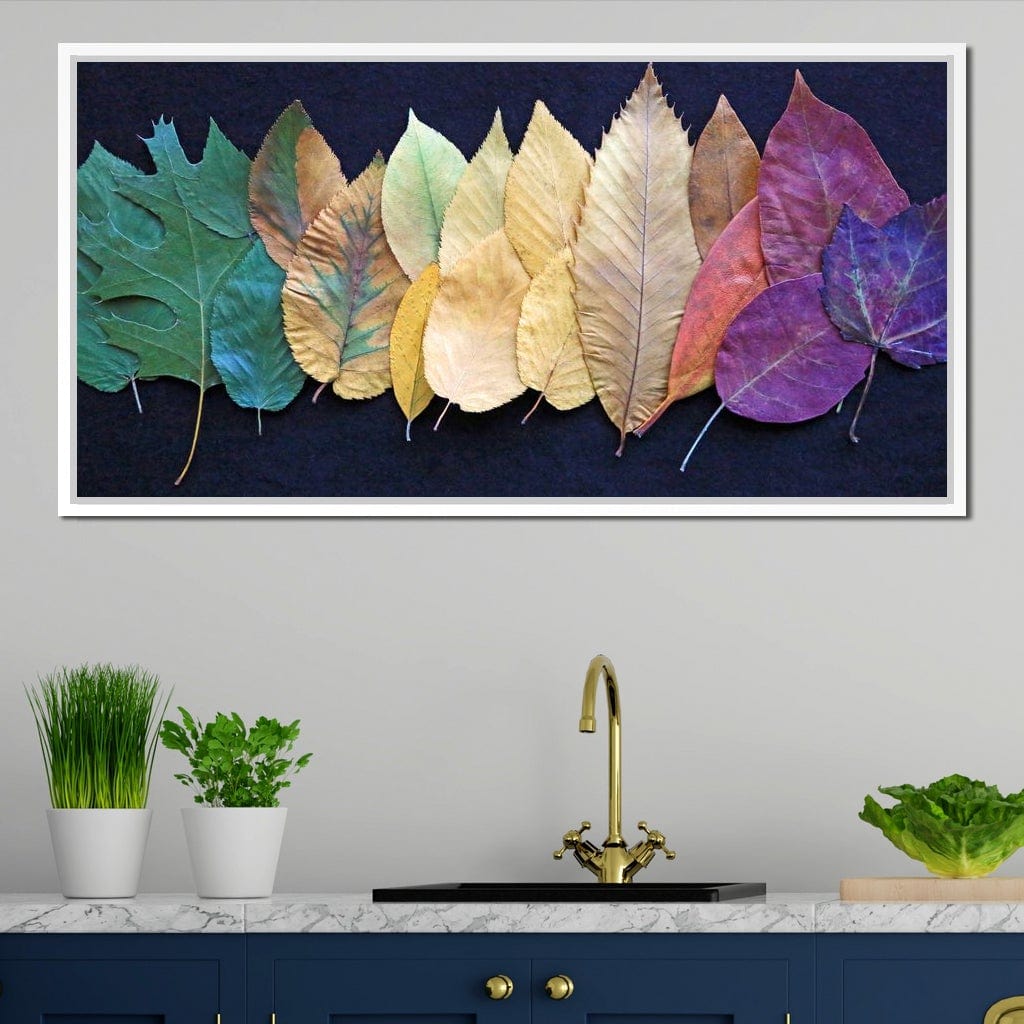Colorful Leaves Canvas Wall Art