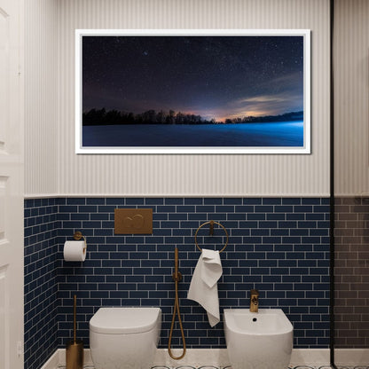 Carpathian Mountains at Night Canvas Wall Art