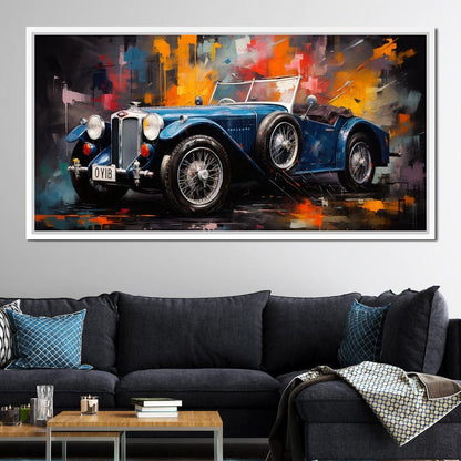 Classic Roadster Canvas Wall Art