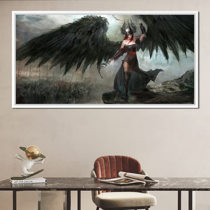 Dark Crow General Canvas Wall Art