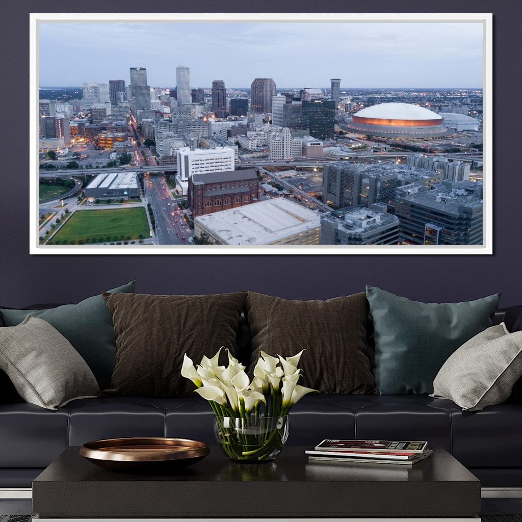 New Orleans Skyline Canvas Wall Art