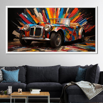 MG Roadster Canvas Wall Art
