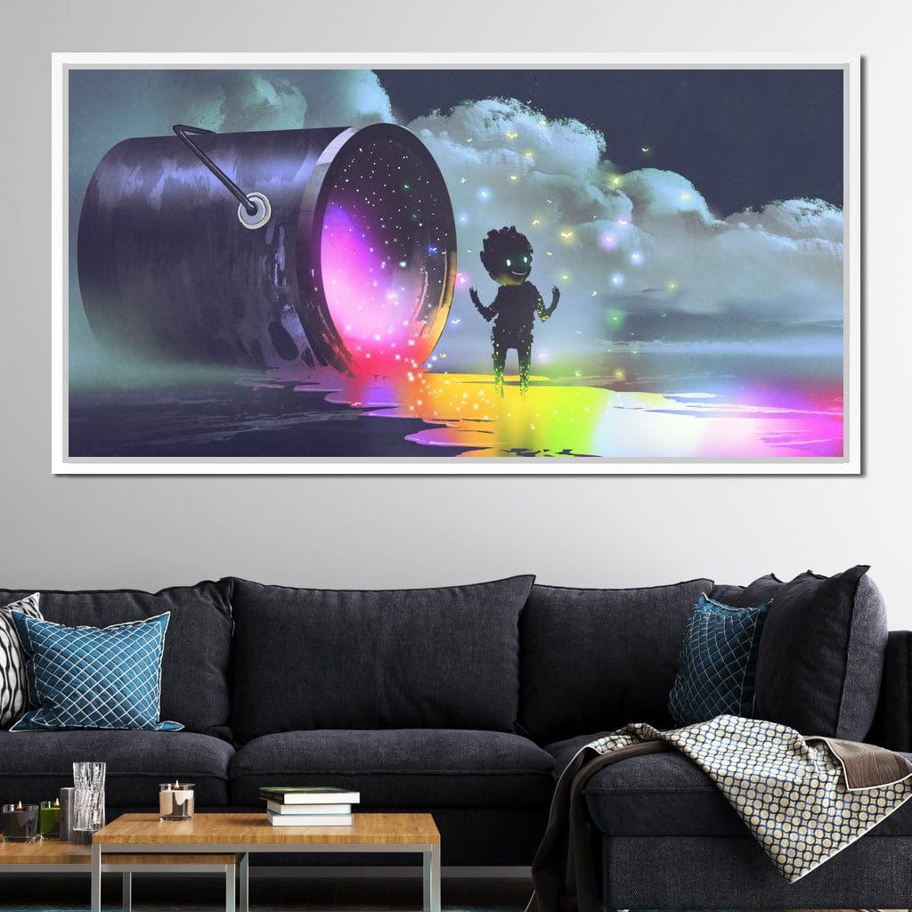 Puddle of Ink Canvas Wall Art