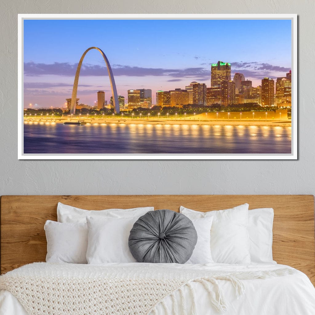 St Louis Skyline Canvas Wall Art