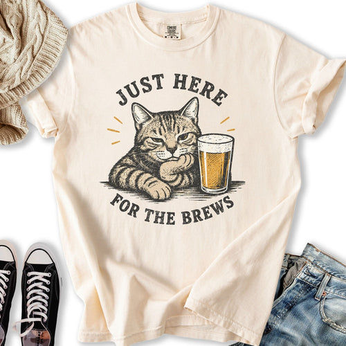 Here For The Brews Relaxed Tee