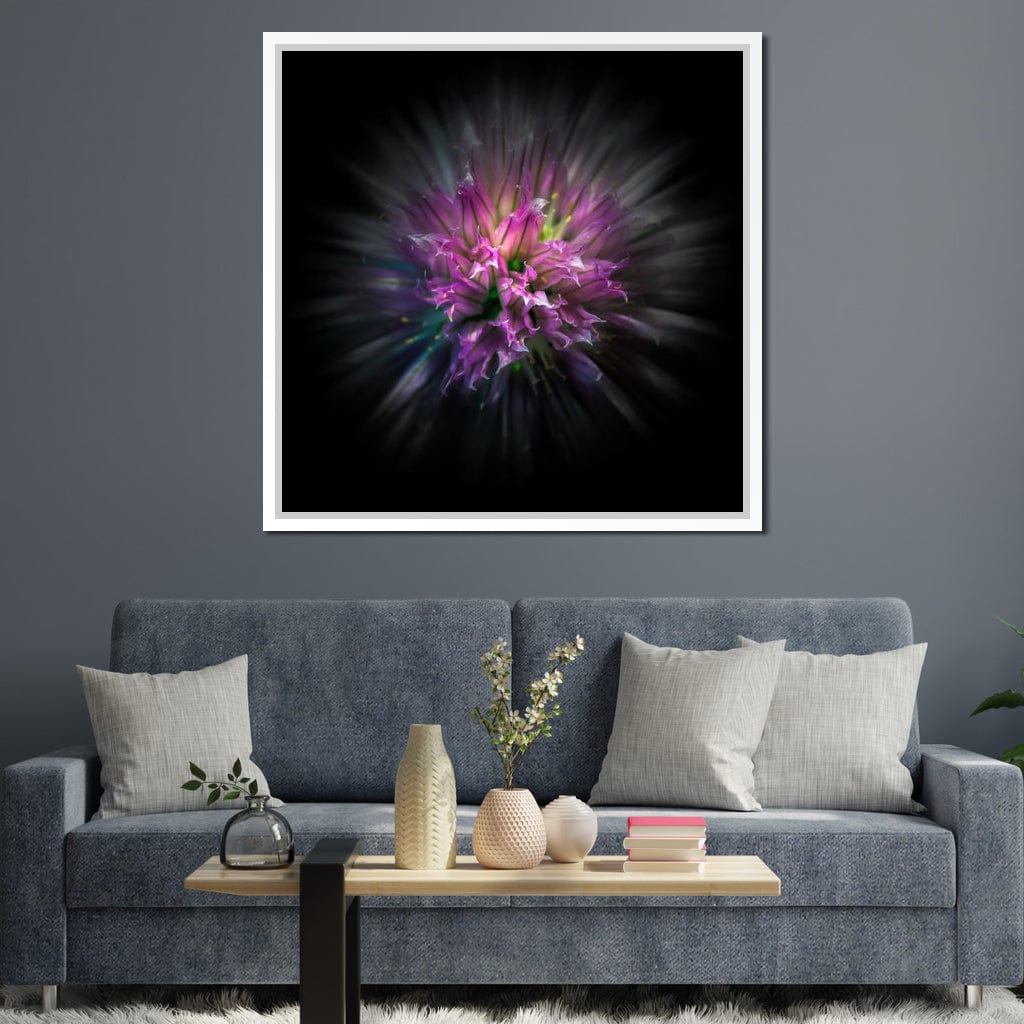 Flowers Color Flow Canvas Wall Art