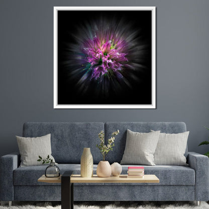 Flowers Color Flow Canvas Wall Art