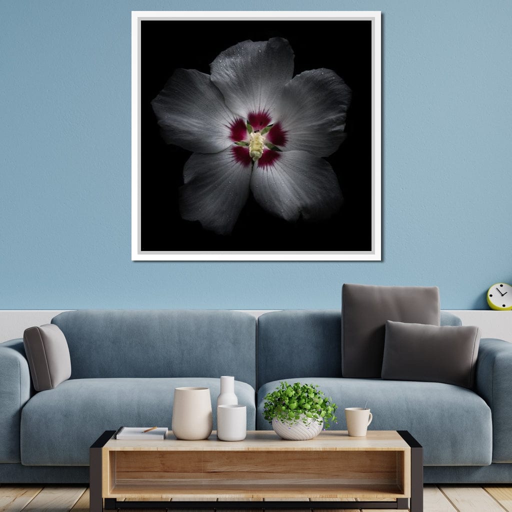 Backyard Flowers Color Version Canvas Wall Art