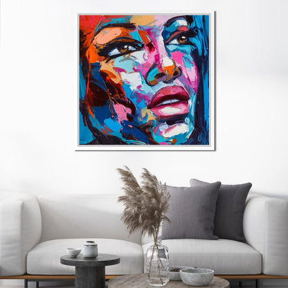 Violet Portrait Canvas Wall Art