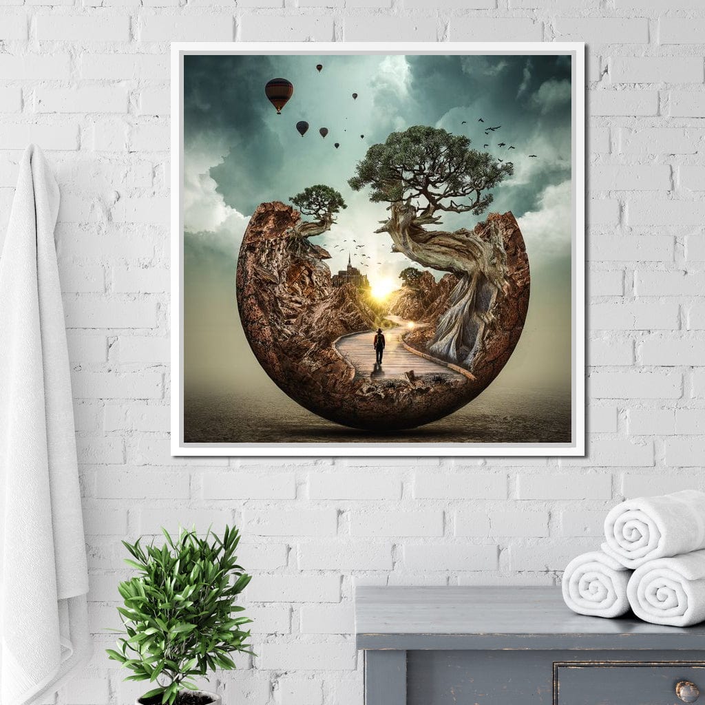 Sunrise Road Canvas Wall Art