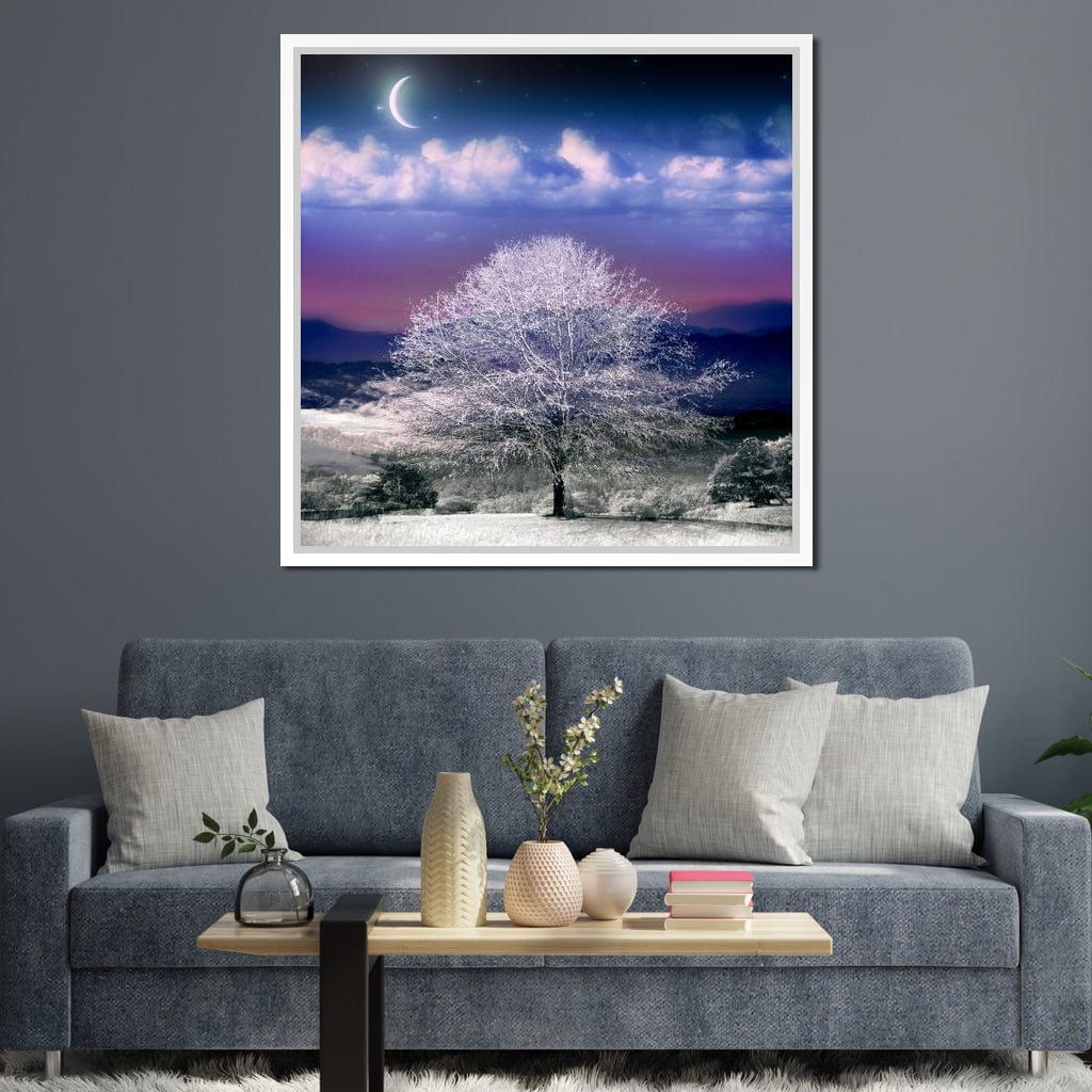 Fantasy Winter Scene Canvas Wall Art