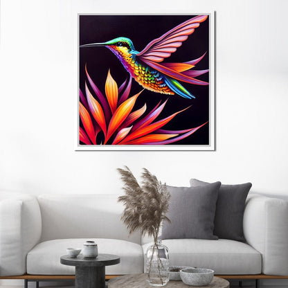 Hummingbird Canvas Wall Art
