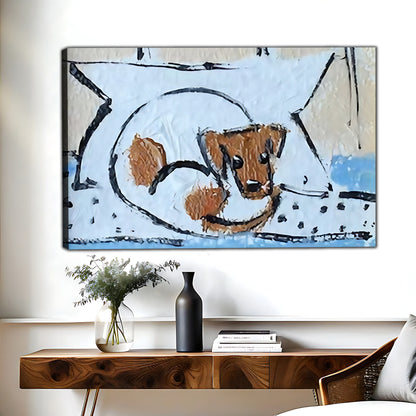 W406 Natural Wood Grain Canvas Decorative Painting – Abstract Art | Ideal for Living Rooms and Offices