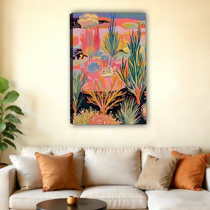W386 Natural Wood Grain Canvas Decorative Painting – Abstract Art | Ideal for Living Rooms and Offices
