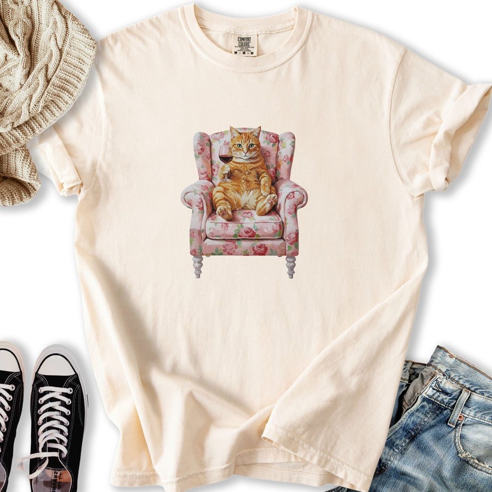 Orange Tabby Chair Relaxed Tee