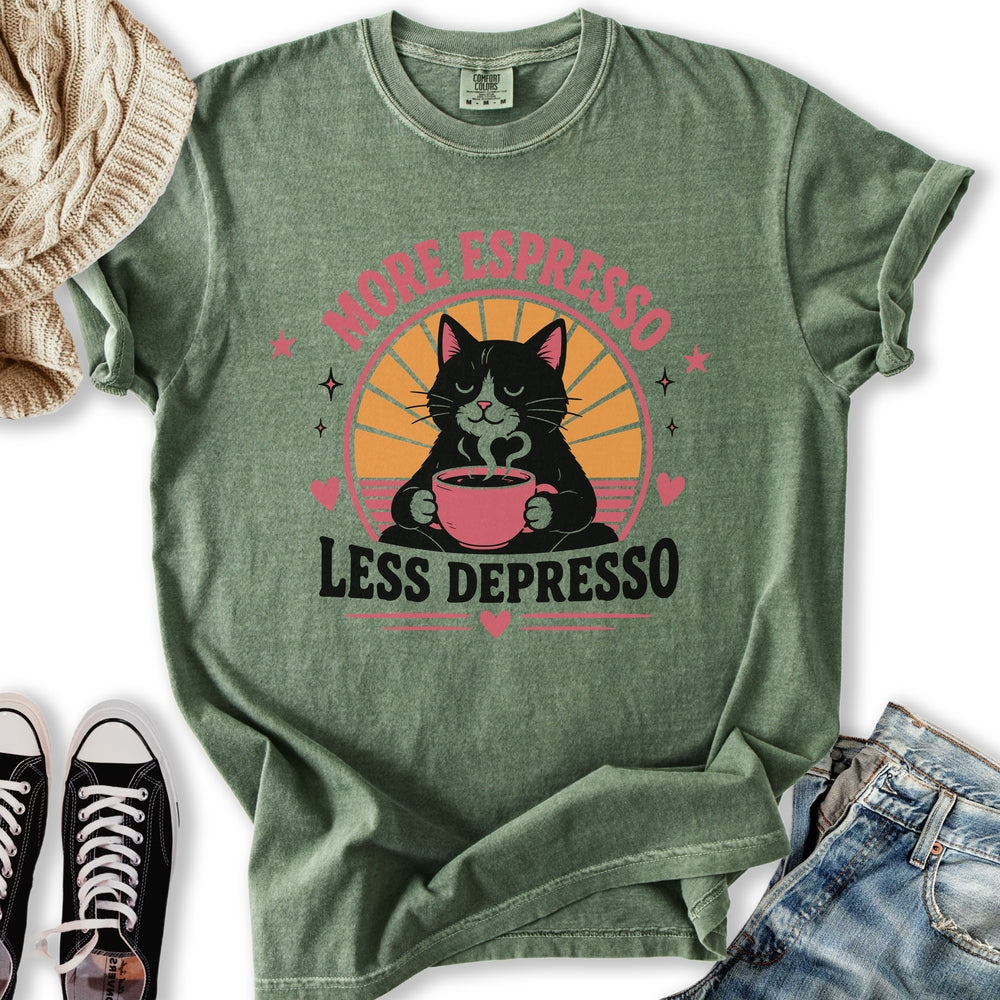 More Espresso Black Cat Relaxed Tee